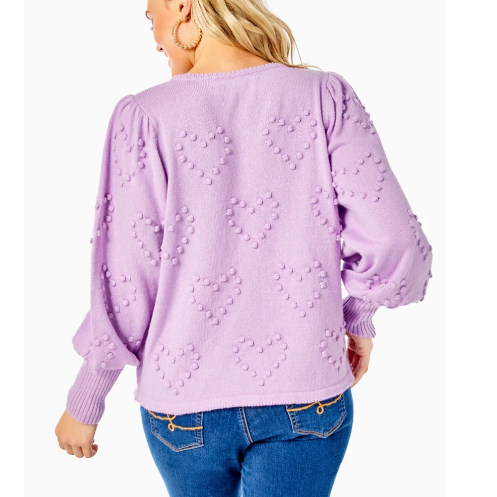 Lilly Pulitzer Kippa heart sweater - Picture 7 of 14